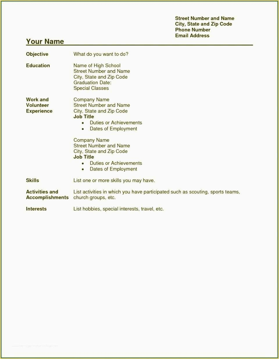 resume templates free for high school students of high school student resume template no experience australia
