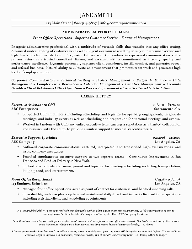 resumes template with quotes