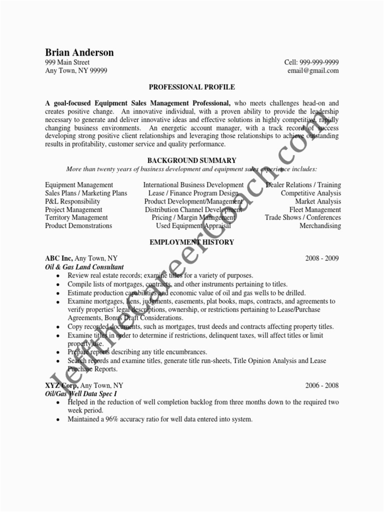 Oil Gas Sample Resume 2 pdf