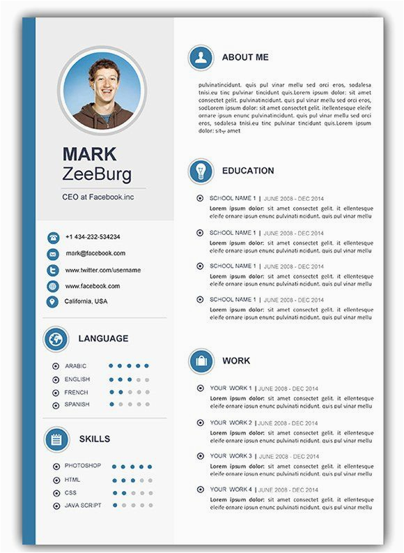 resume template free able word of attractive resume templates free fresh 4 free resume cv templates for microsoft word