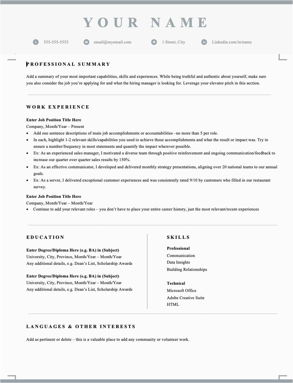 how to write a canadian resume and cover letter format tips and templates