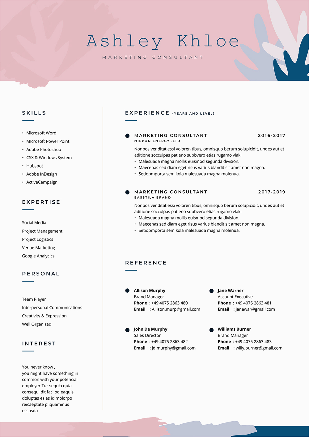 ats friendly resume template