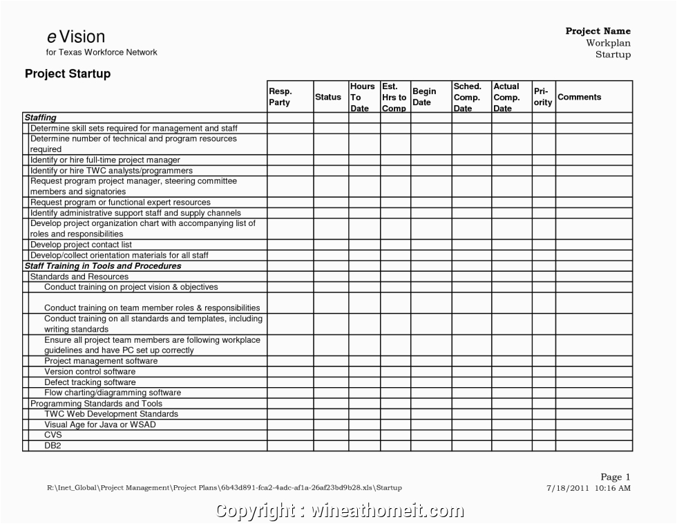 free construction project list template for resume