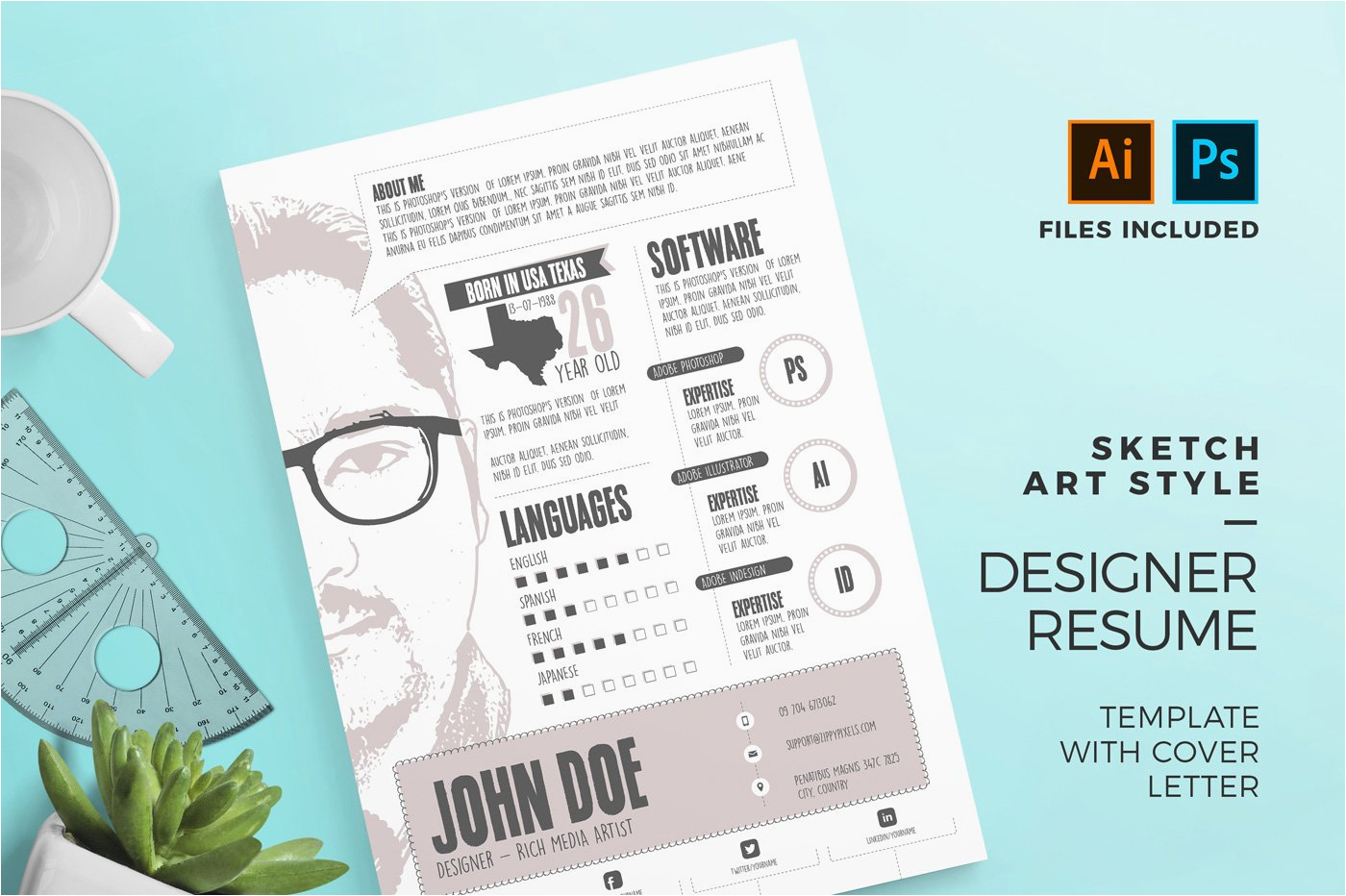 Graphic Designer ResumeCV Template