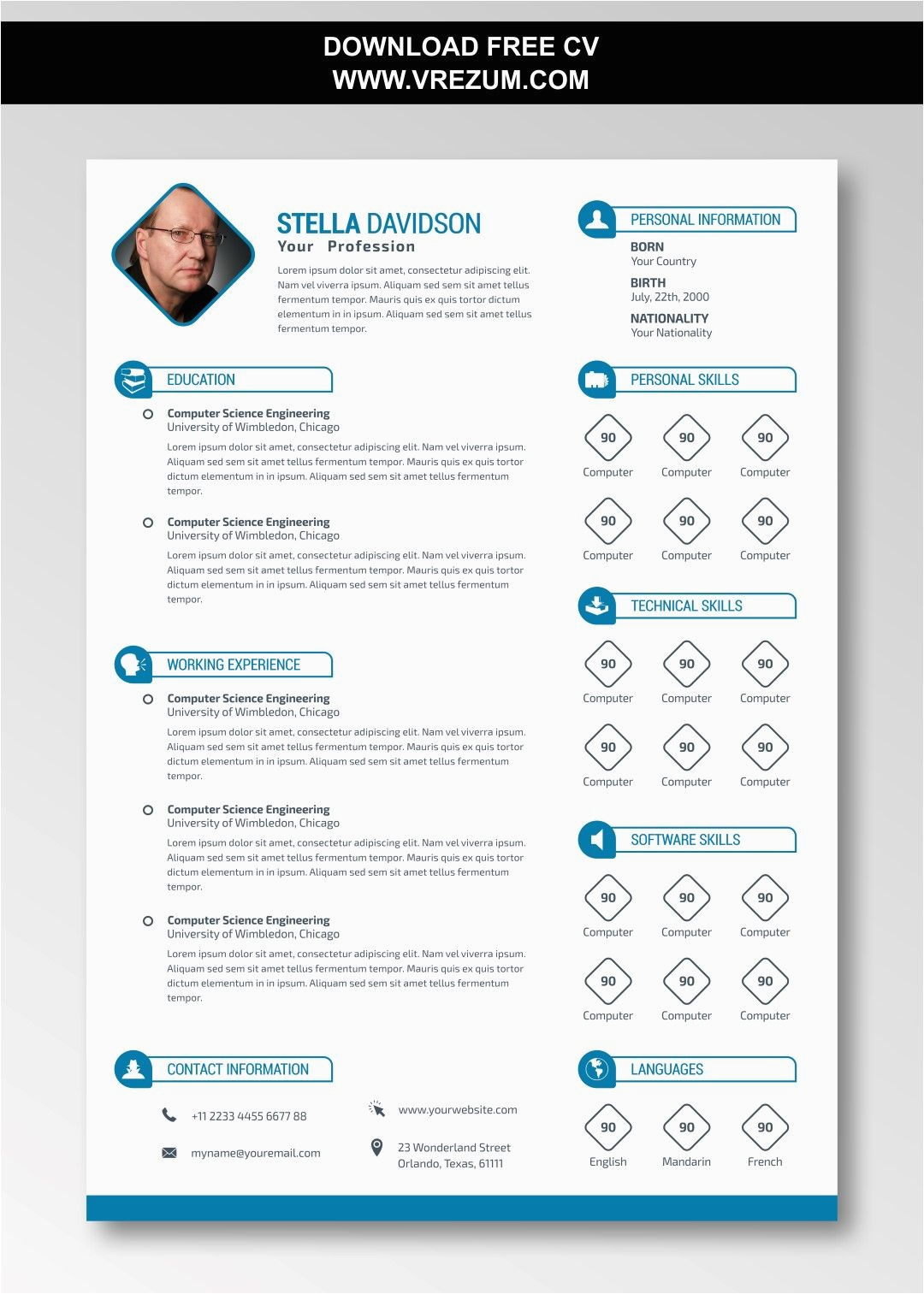 data science dream job resume template