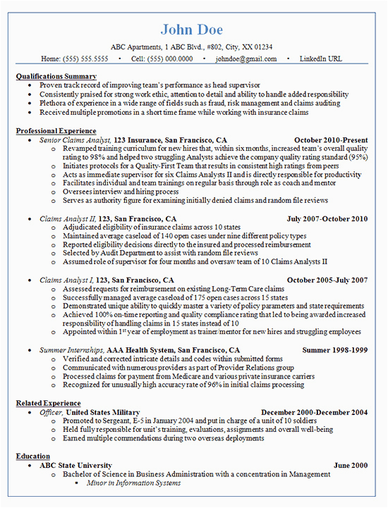 20 resume for promotion within same pany
