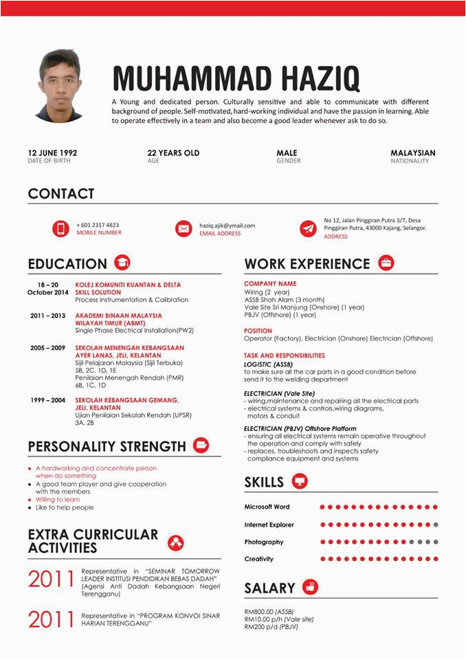 fresh graduate resume sample malaysia