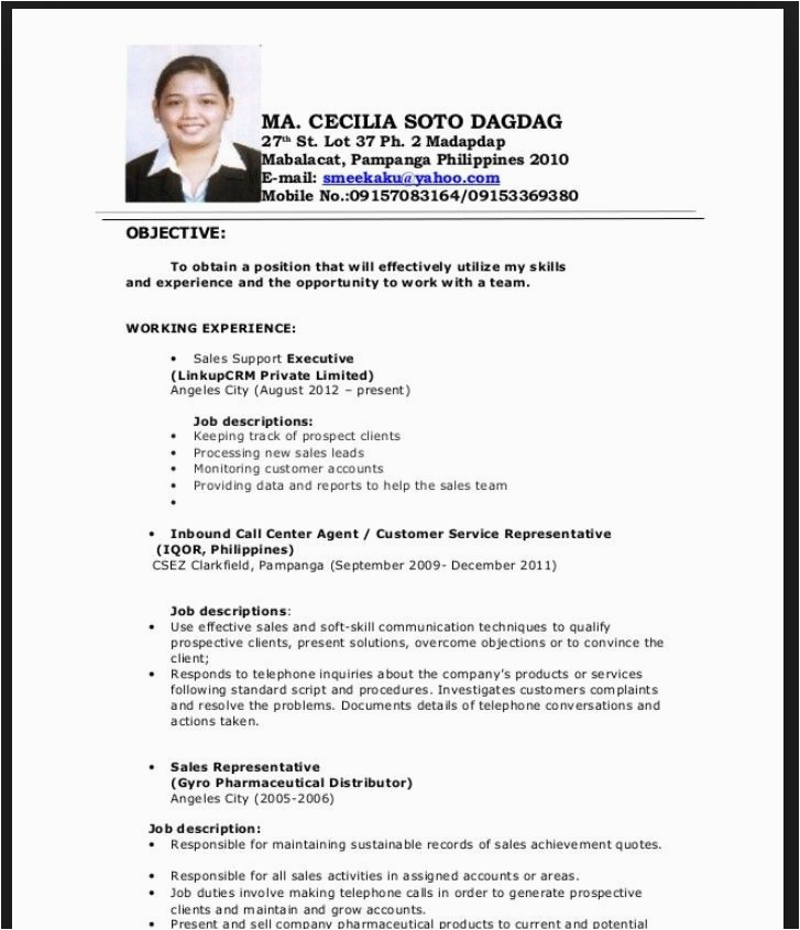 resume fresh graduate malaysia