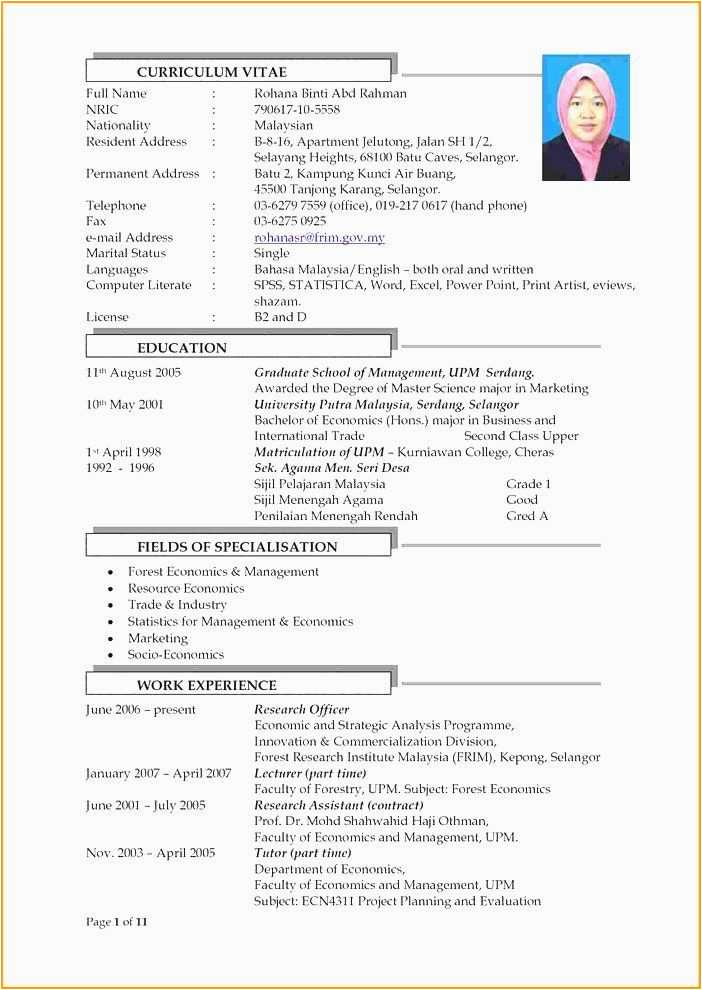 sample resume teacher malaysia