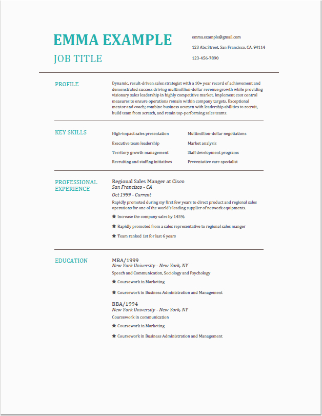 resume format for no job experience