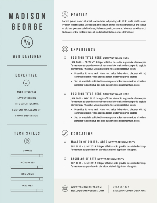 best modern resume templates