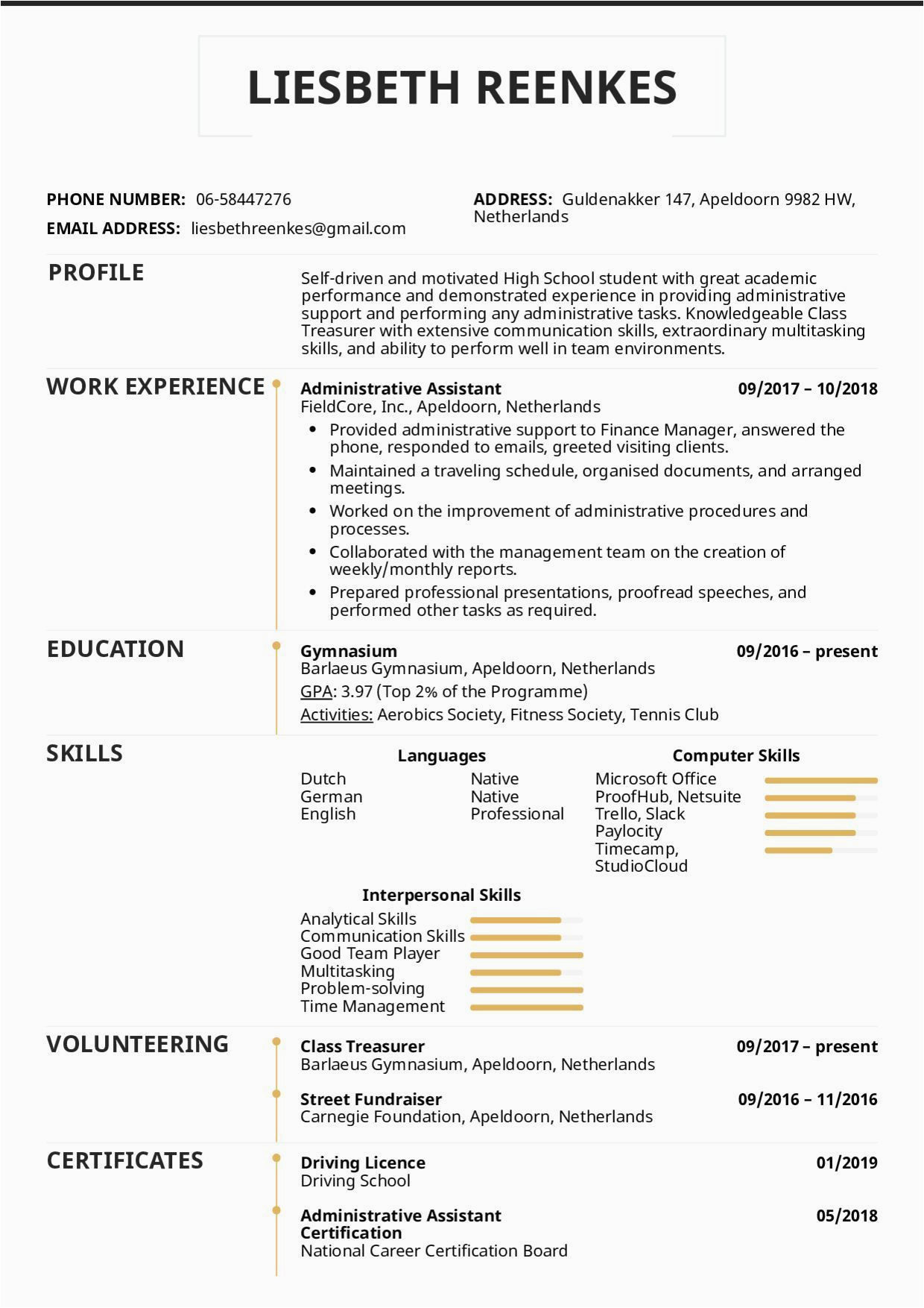 resume examples for high school students of student resume template high school student resume