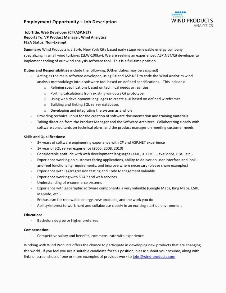 Rpa Developer Entry Level Resume Sample It Developer Job Description Mryn ism