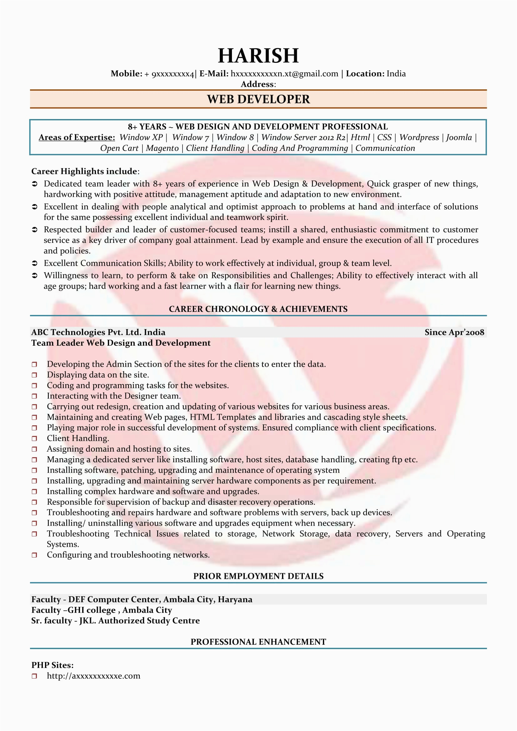 Rpa Developer Entry Level Resume Sample Web Developer Sample Resumes Download Resume format Templates