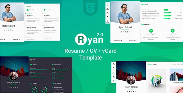 free ryan cv resume template nulled latest version