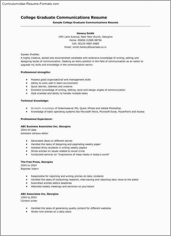 college admission resume template
