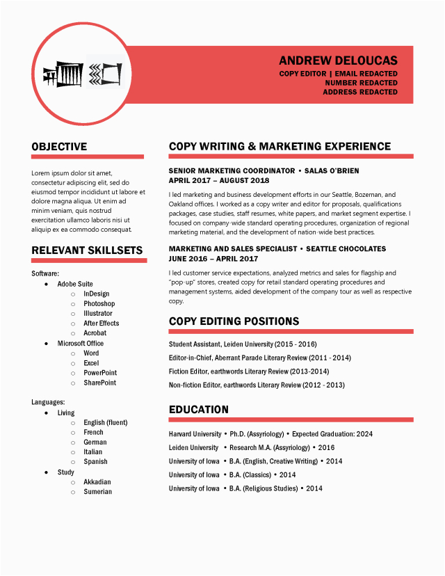 sample resume harvard cv template