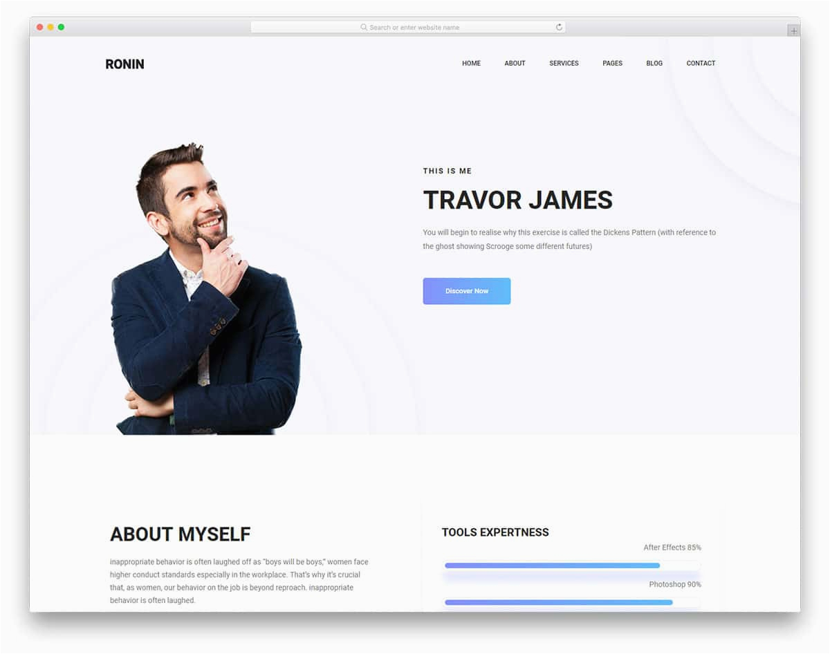 free bootstrap portfolio templates