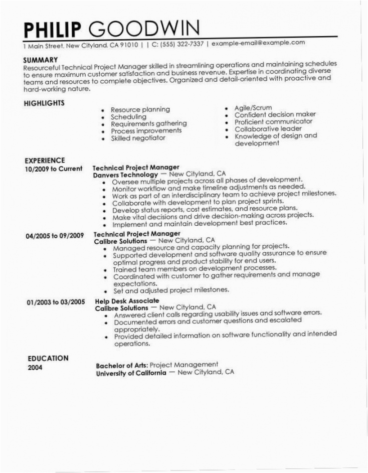 resume for part time job template