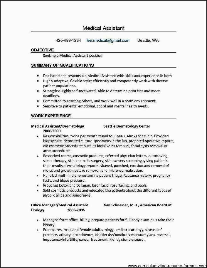 Office assistant Resume Sample No Experience Medical Fice assistant Resume No Experience